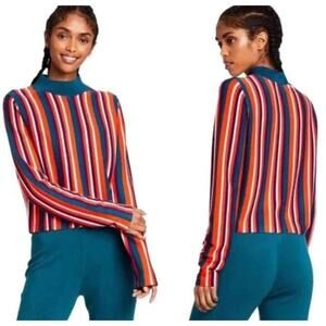 Victor Glemaud Target Sweater Multicolor Collaboration Sz L Vertical Stripe #6
